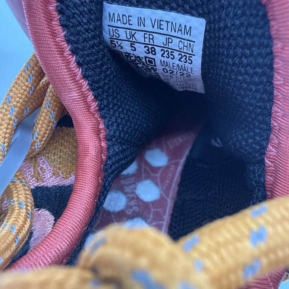 Adidas Human Race Pharrell Williams Animal Print Sneakers Men's 5.5 Orange